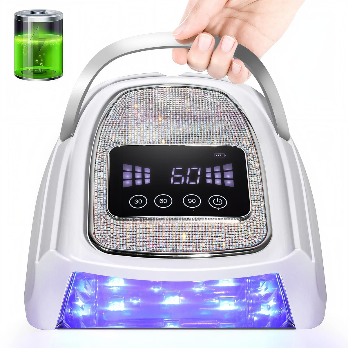 Rechargeable UV LED Nail Lamp, Cordless Nail Lamp For Gel Polish