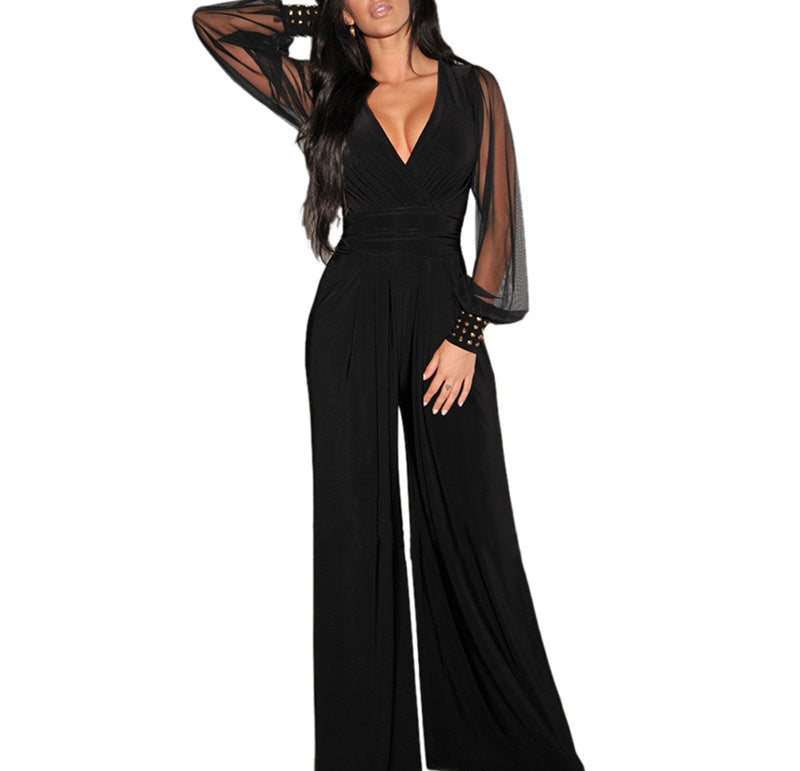 Jumpsuit With Rivet Cuffs