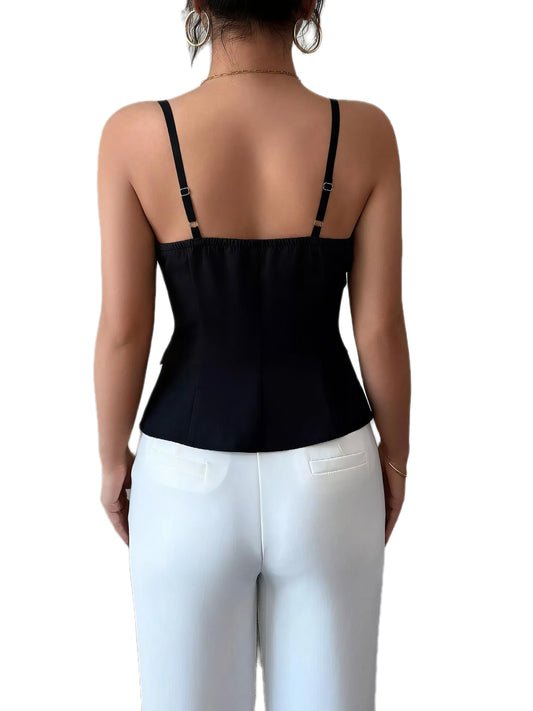 Button-Front Cami Top
