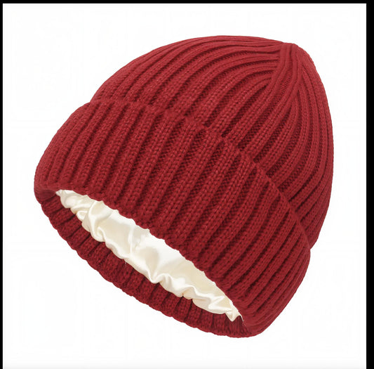 Satin Wool Beanie