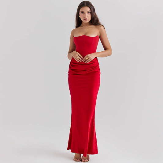 Bandeau Backless Dress.