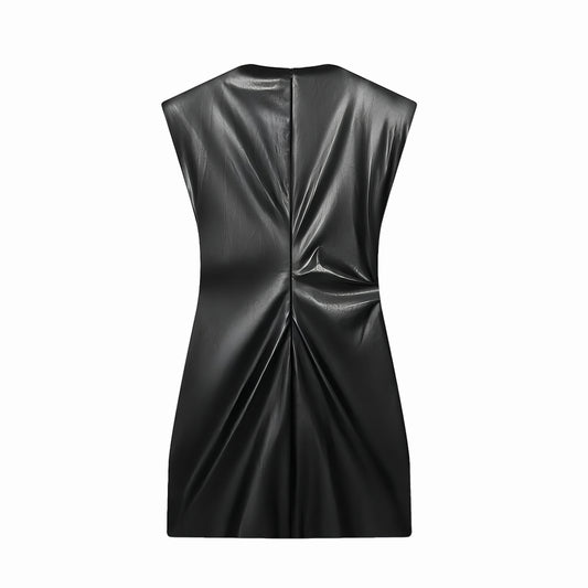 Leather Padded Dress