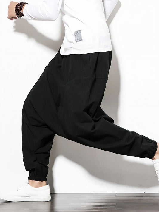Casual Drop Crotch Jogger Pants