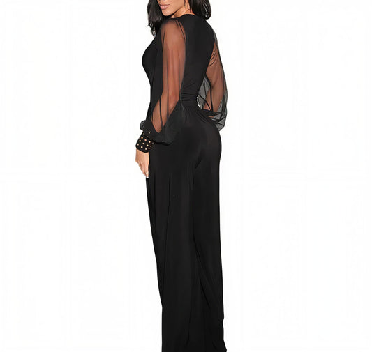 Jumpsuit With Rivet Cuffs
