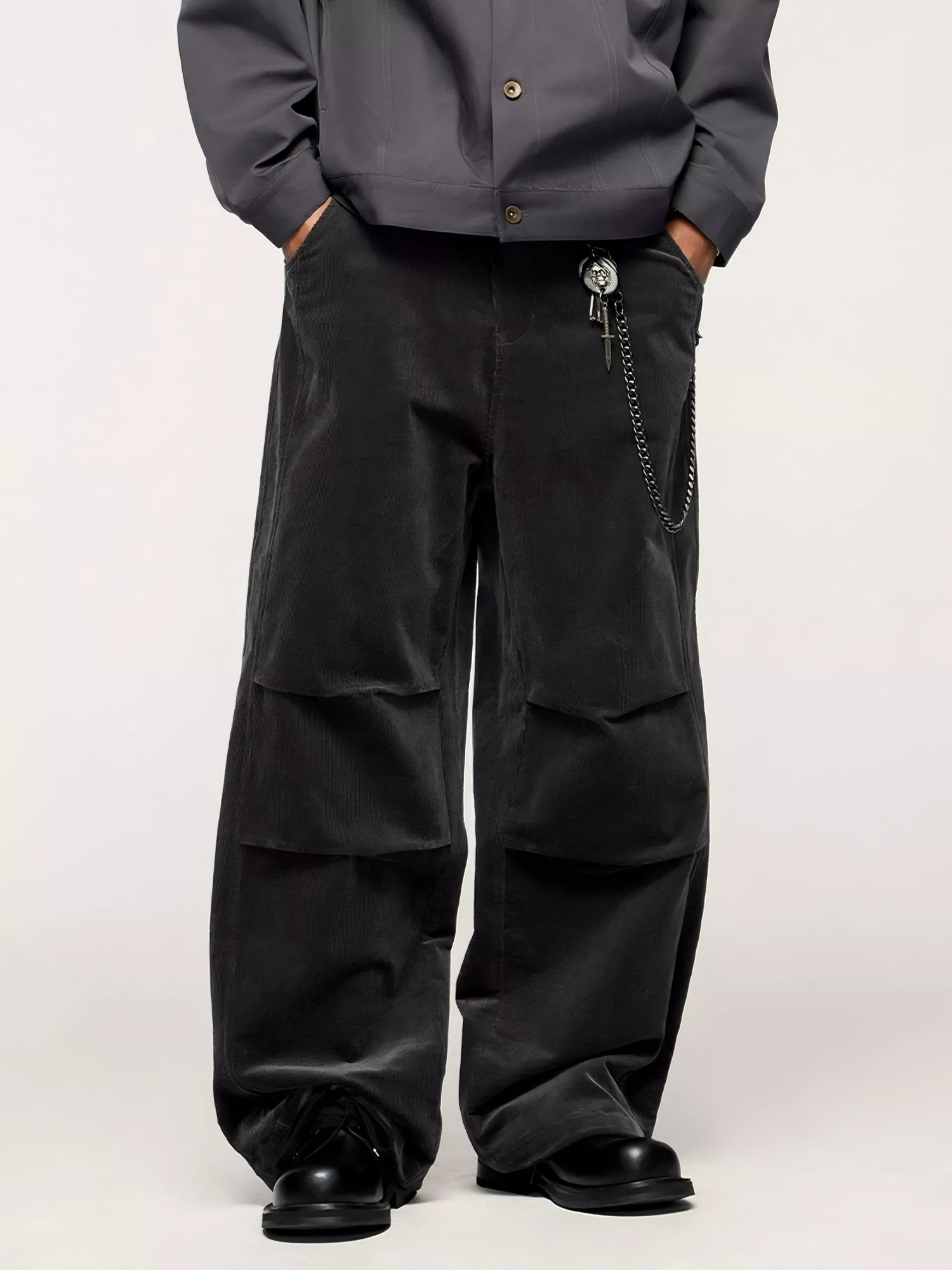 Men's Wide Leg Cotton Pants