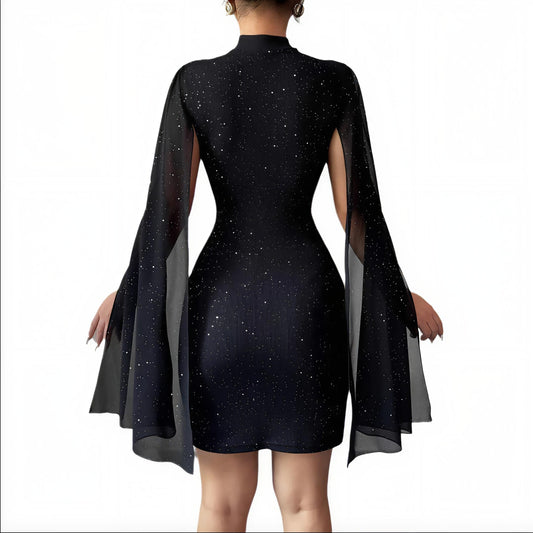Round Neck Pit Stripe Dress