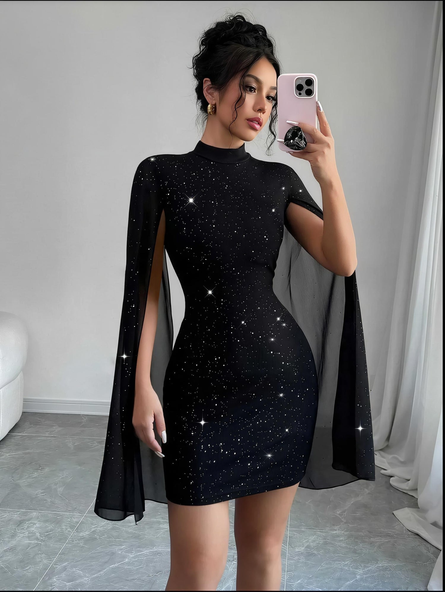 Round Neck Pit Stripe Dress