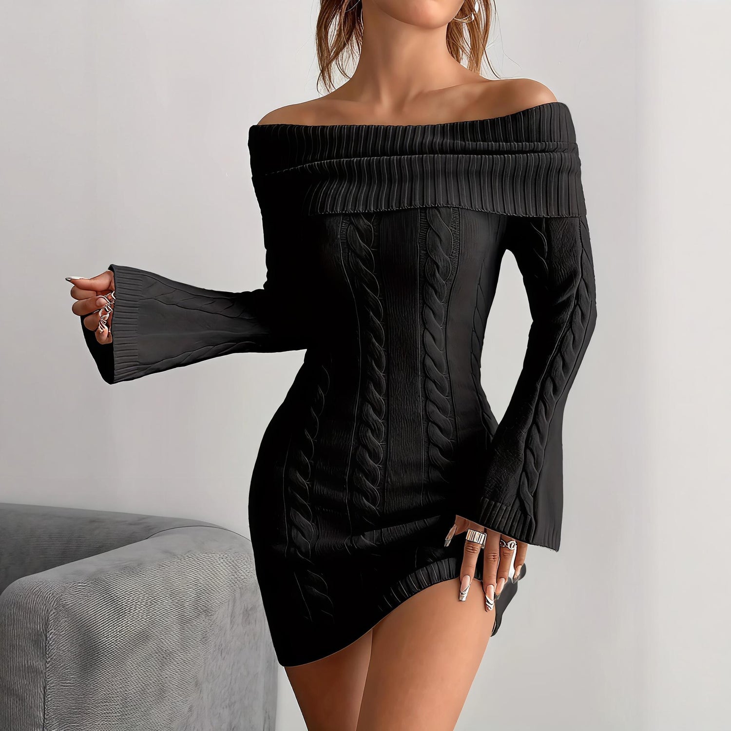 Short Sweater Dress