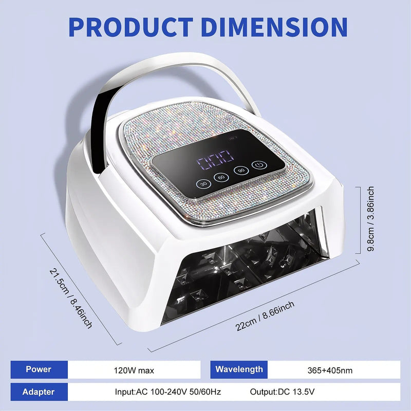 Rechargeable UV LED Nail Lamp, Cordless Nail Lamp For Gel Polish