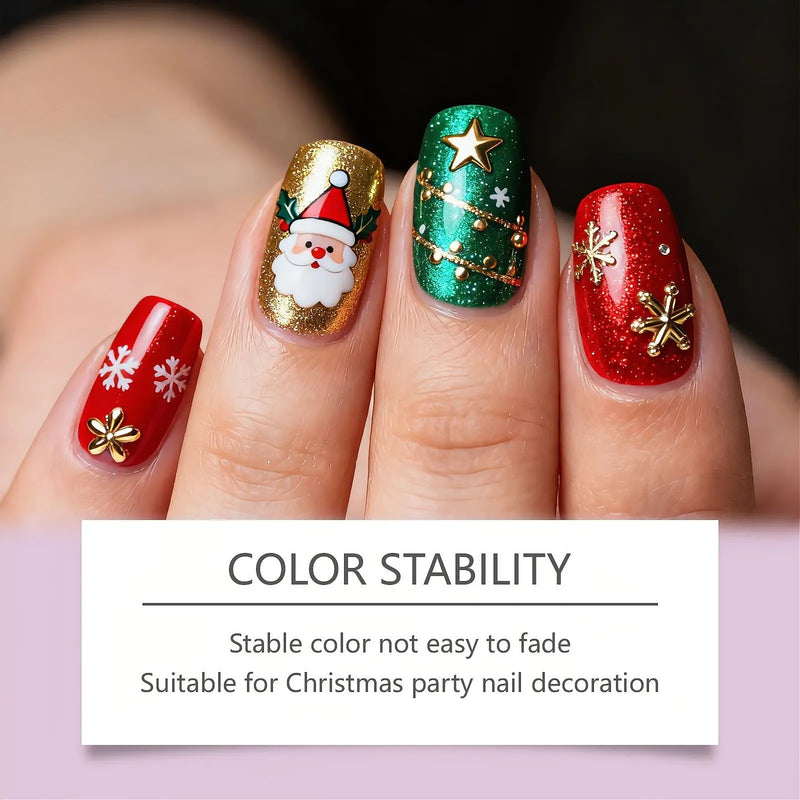 Christmas Themed Portable Nail Stickers
