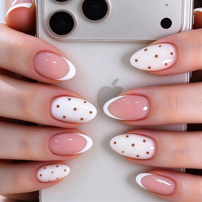 Minimalist White French Nail Tips