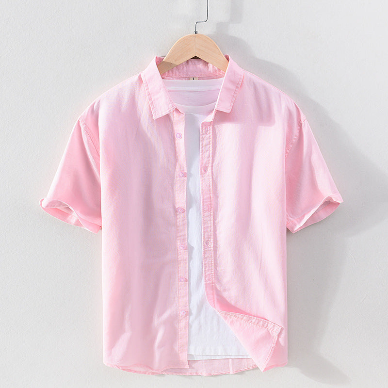 Short Sleeved Cotton Shirt