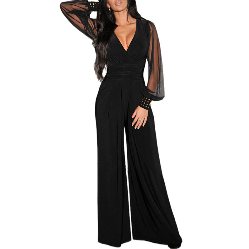 Jumpsuit With Rivet Cuffs