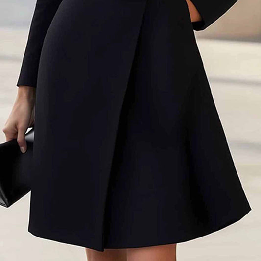 High Waist Belted Midi Dress