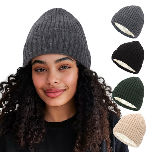 Satin Wool Beanie
