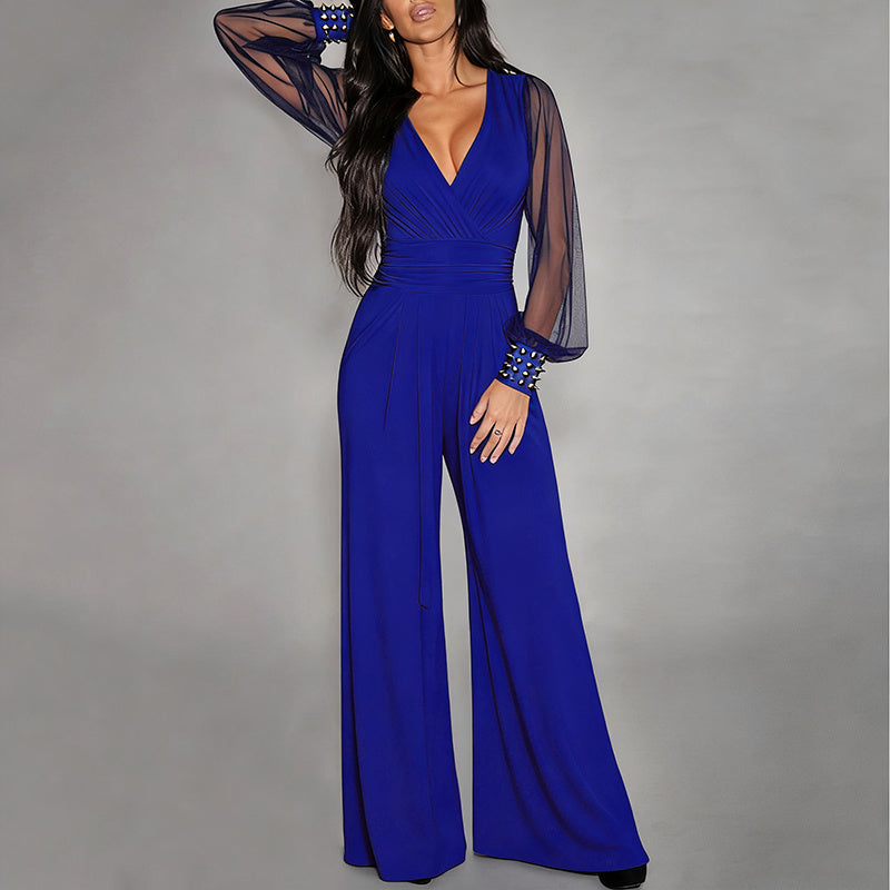 Jumpsuit With Rivet Cuffs