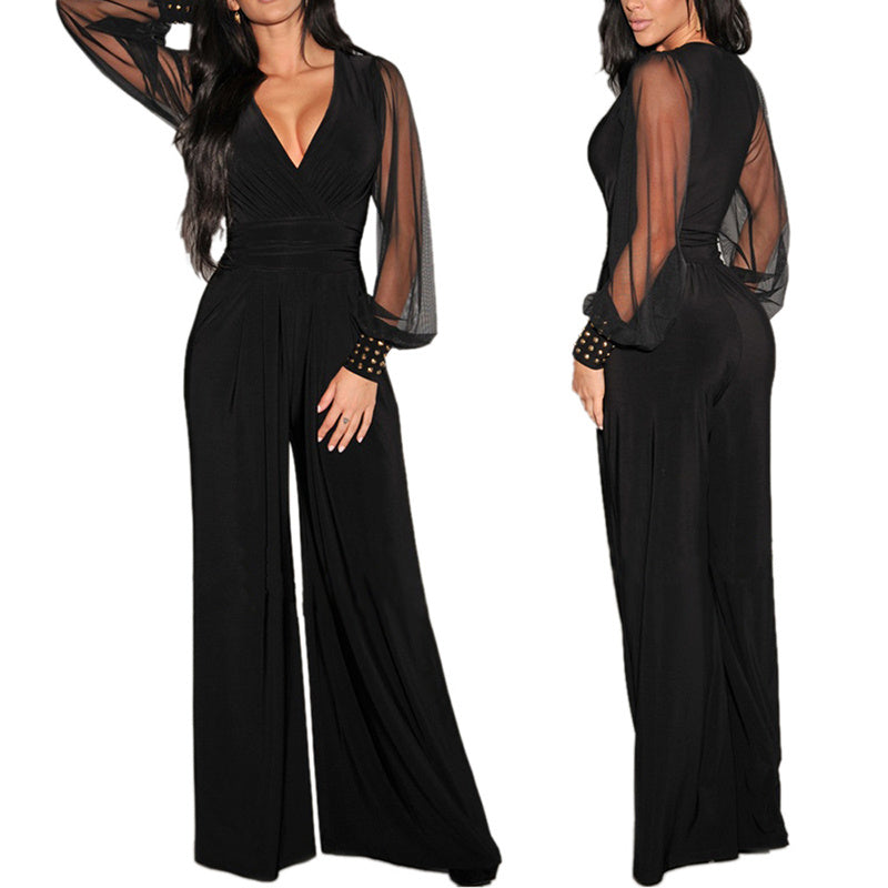 Jumpsuit With Rivet Cuffs