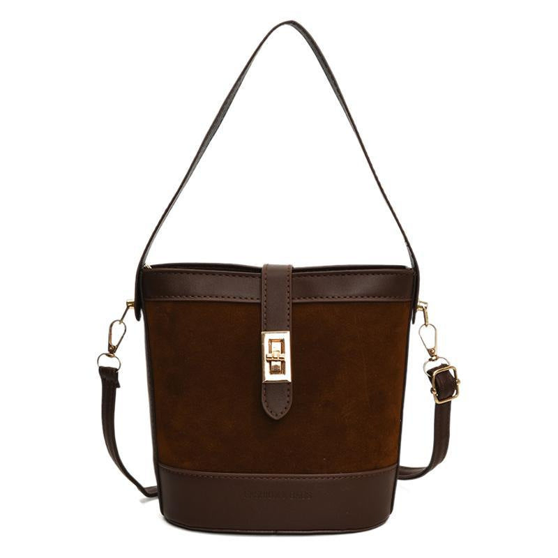 Suede Bucket Bag