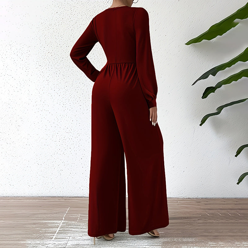 V Neck Jumpsuit