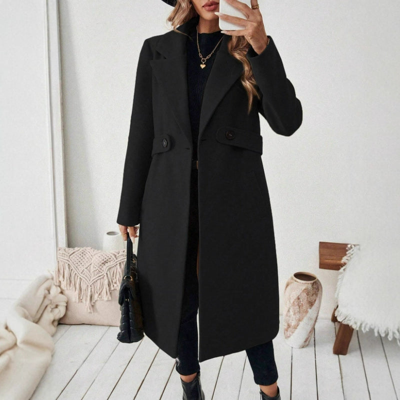 Camel Lace-Up Coat