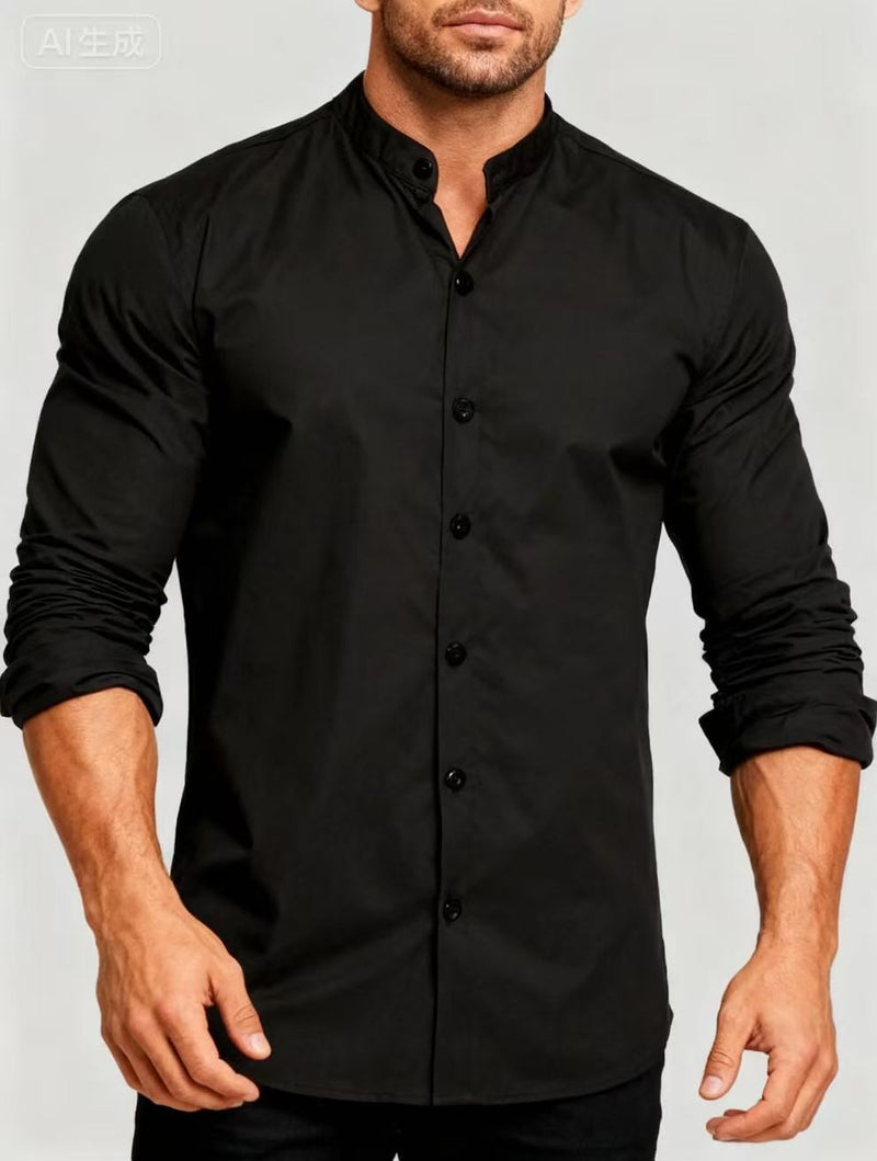 Stand-up Collar Shirt