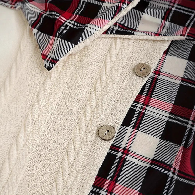 Hooded Stripe Sweater Dress