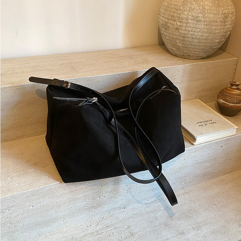 Large Capacity Suede Bag