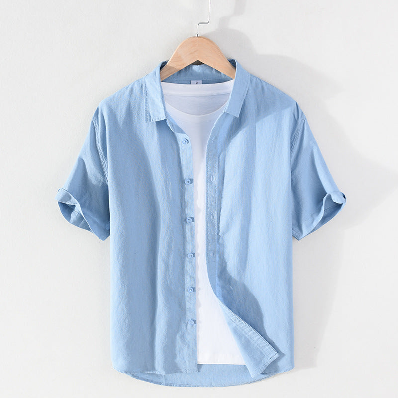 Short Sleeved Cotton Shirt