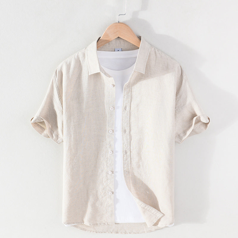 Short Sleeved Cotton Shirt