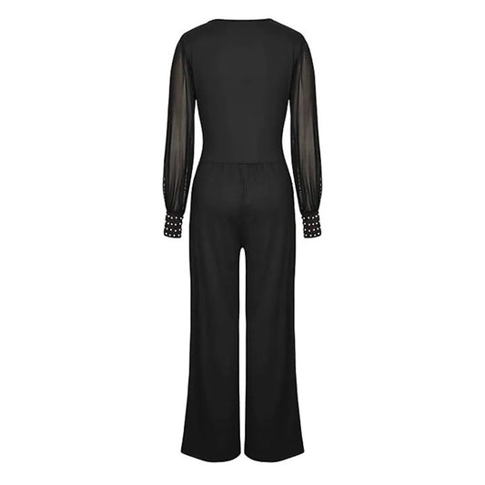 Jumpsuit With Rivet Cuffs