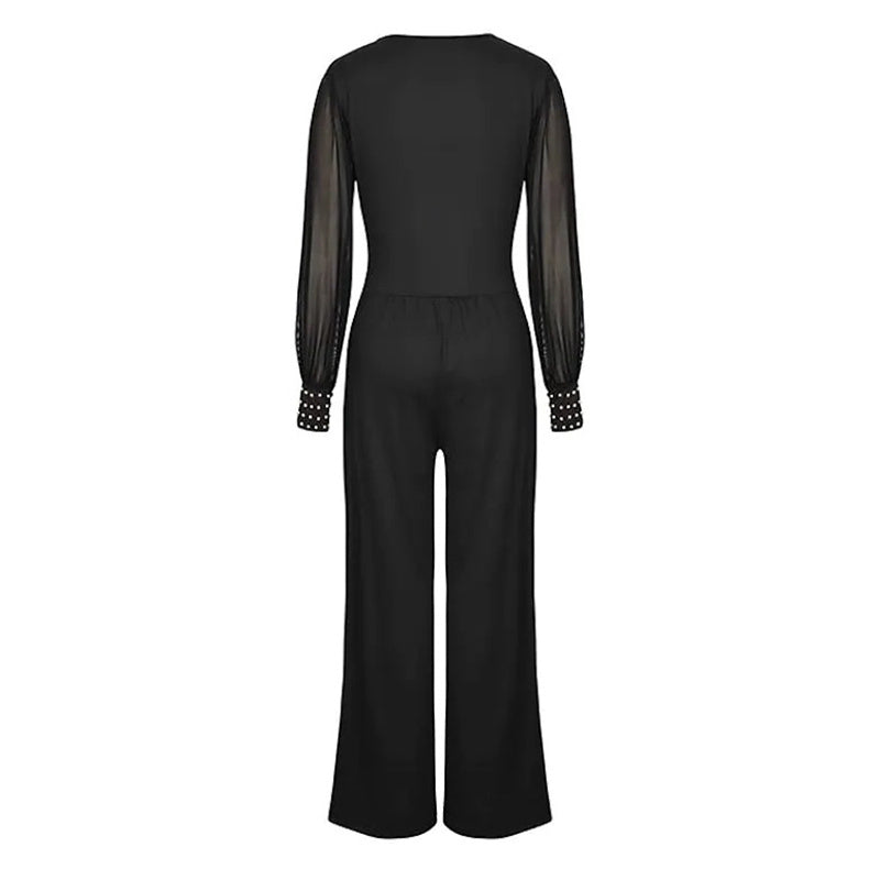 Jumpsuit With Rivet Cuffs