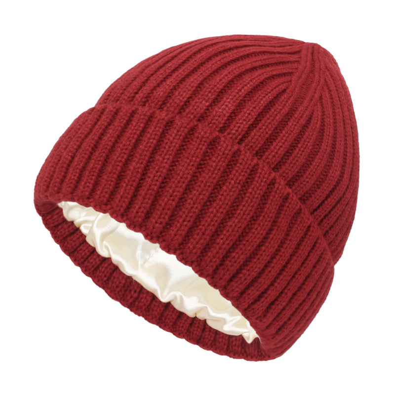 Satin Wool Beanie