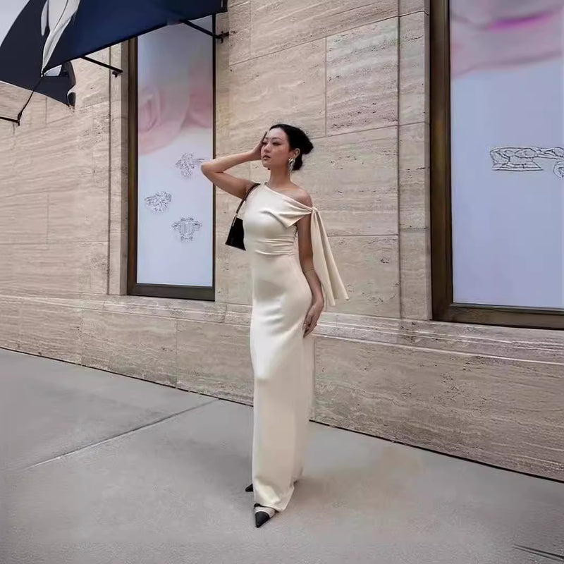 Sloping Shoulder Dress