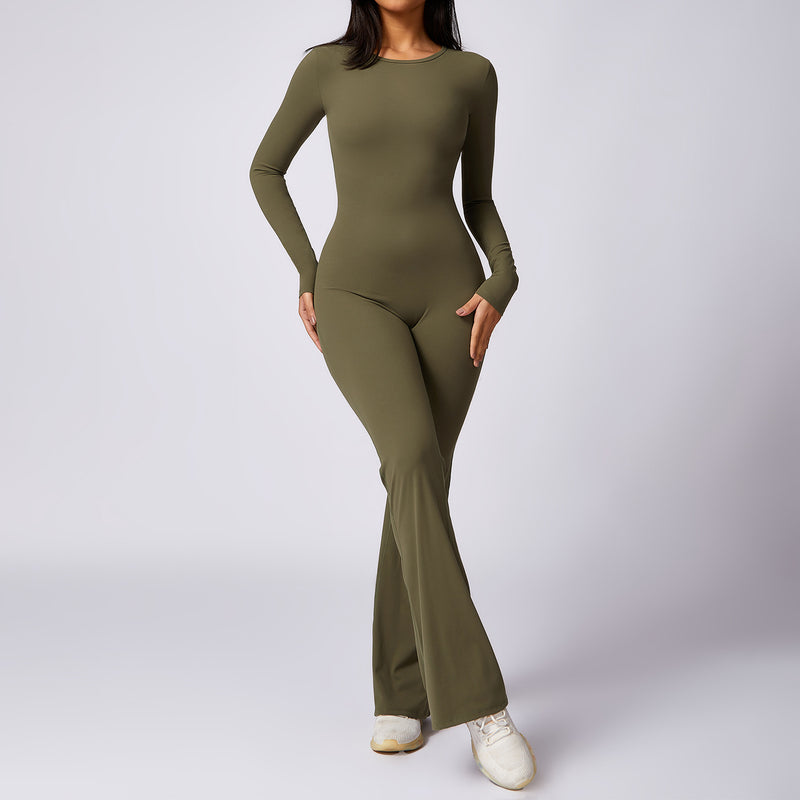 Long Sleeve Gym Jumpsuit