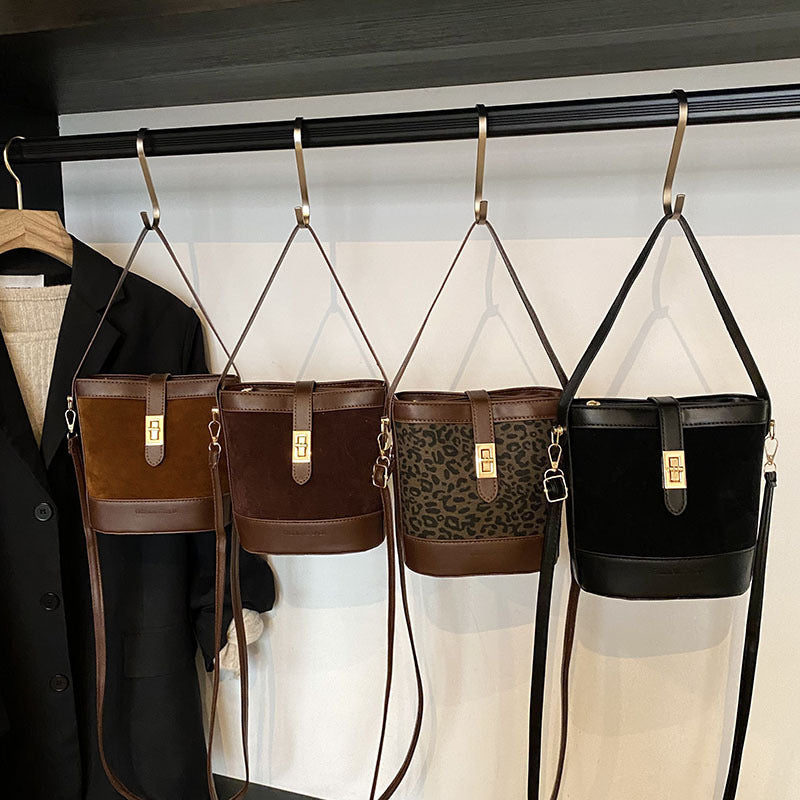Suede Bucket Bag