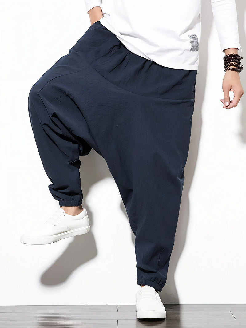 Casual Drop Crotch Jogger Pants