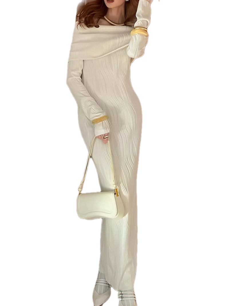 Textured Knit Maxi Dress