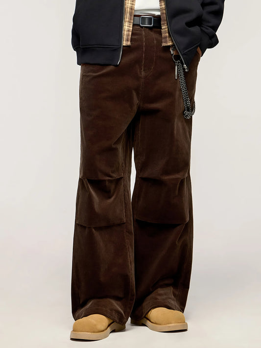 Men's Wide Leg Cotton Pants