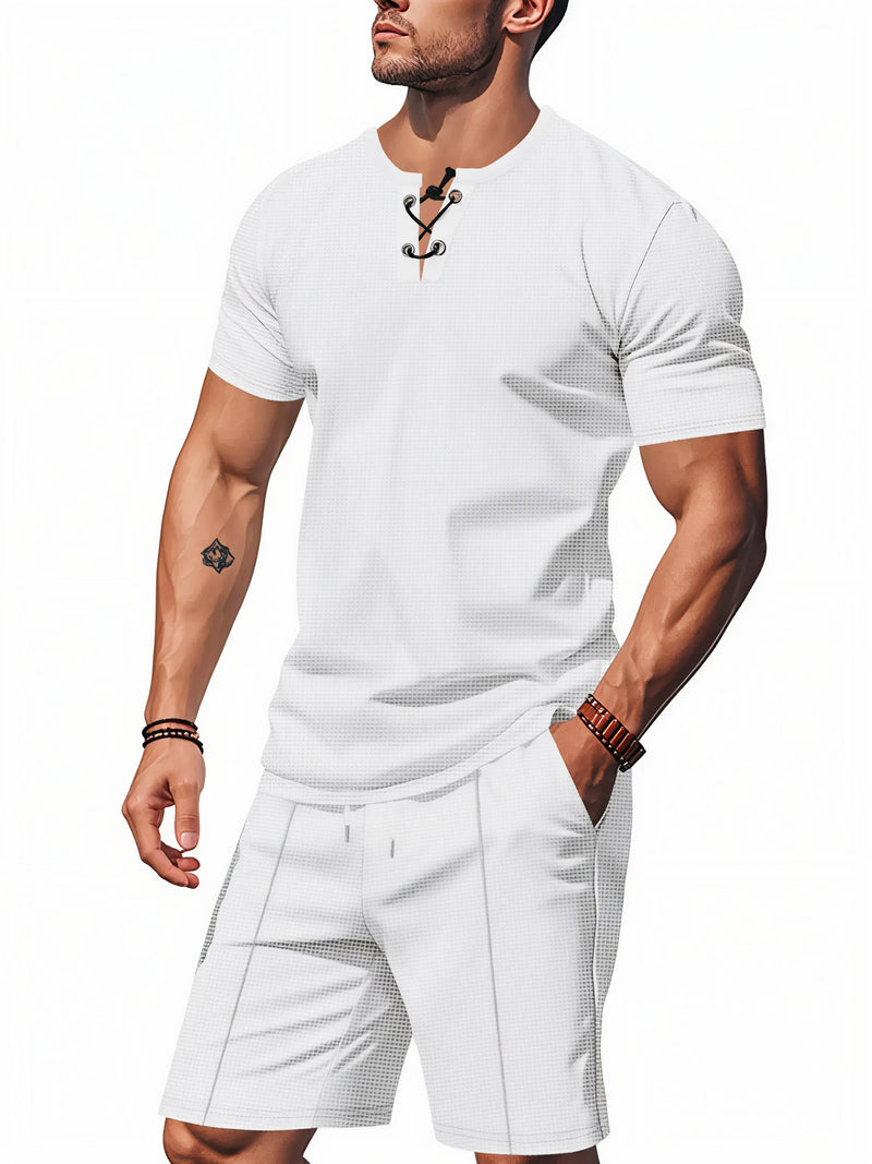 Short Sleeve Top And Shorts Set