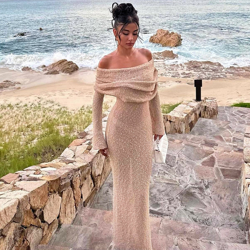 Knitted Long-Sleeved Dress