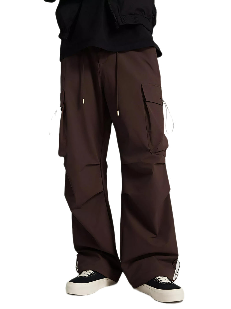 Leg Pants with Cargo Pockets