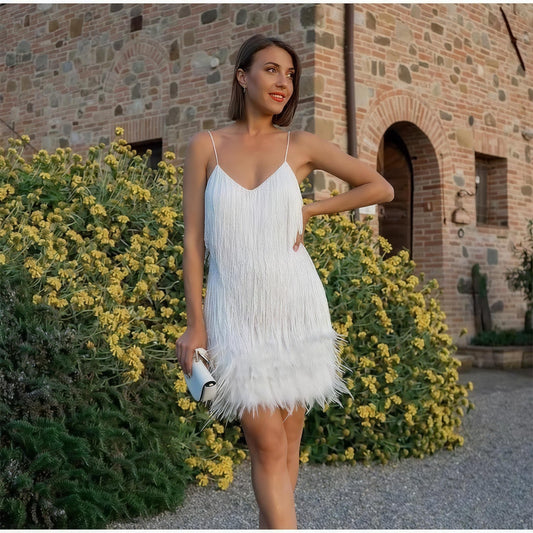 Tassel Sequins Mini Dress