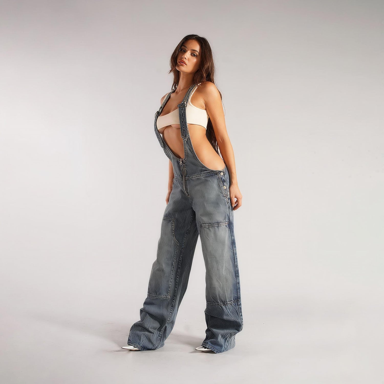 Denim Overalls