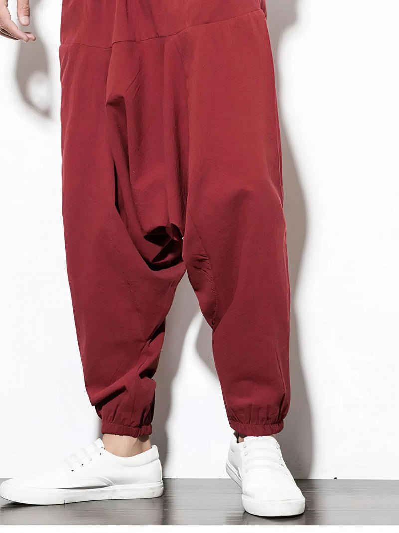 Casual Drop Crotch Jogger Pants