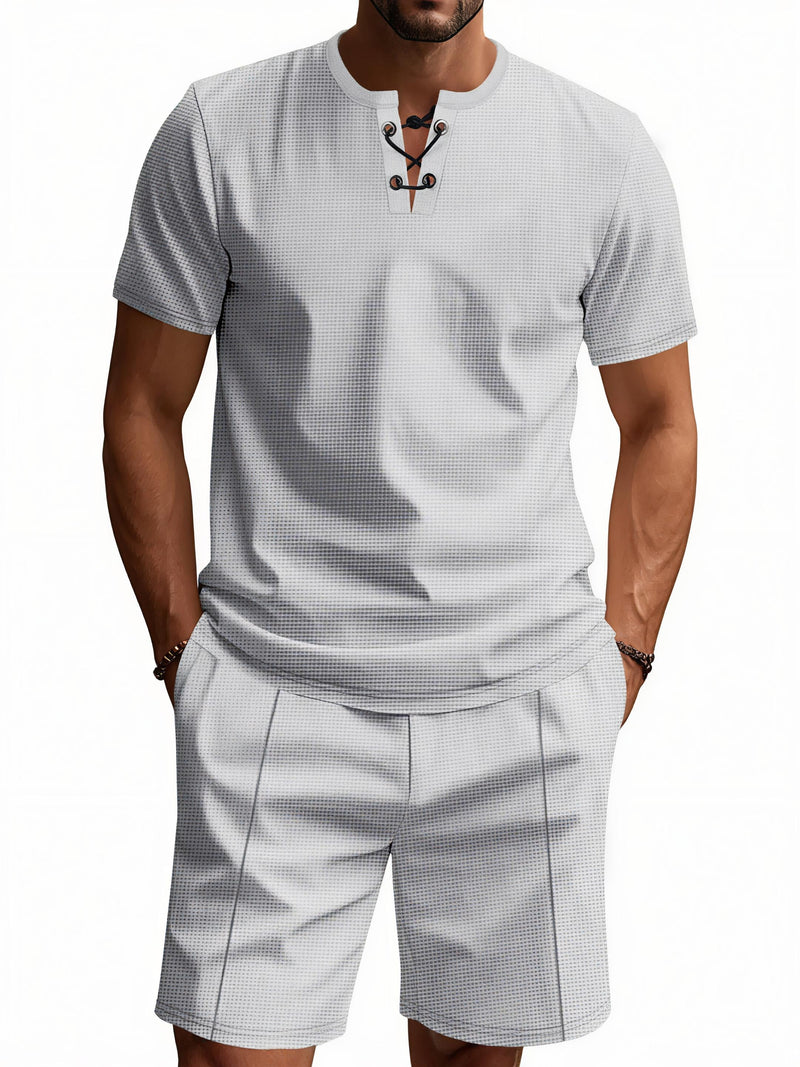 Short Sleeve Top And Shorts Set
