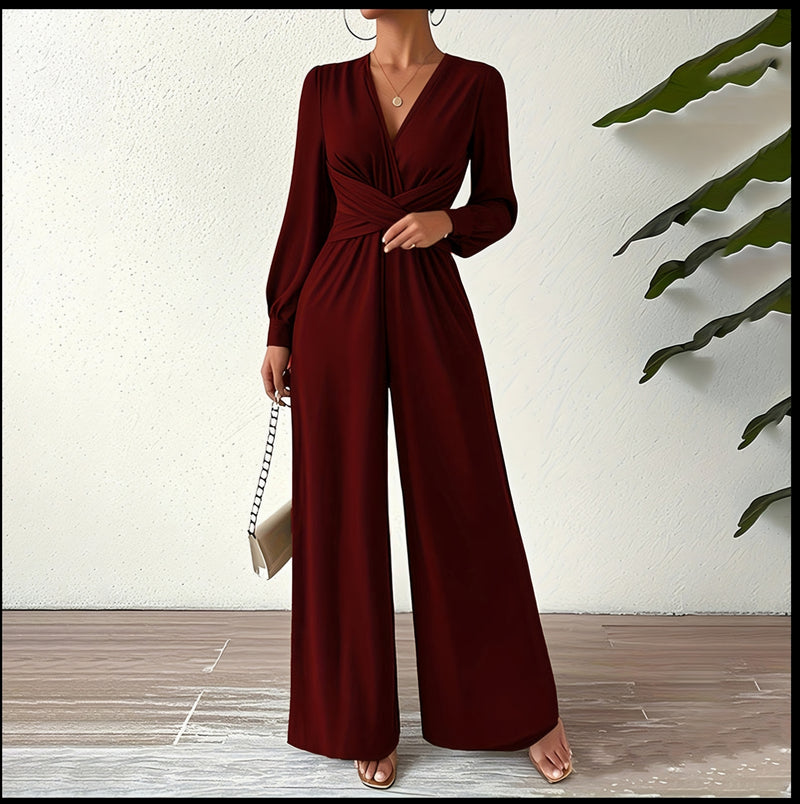 V Neck Jumpsuit