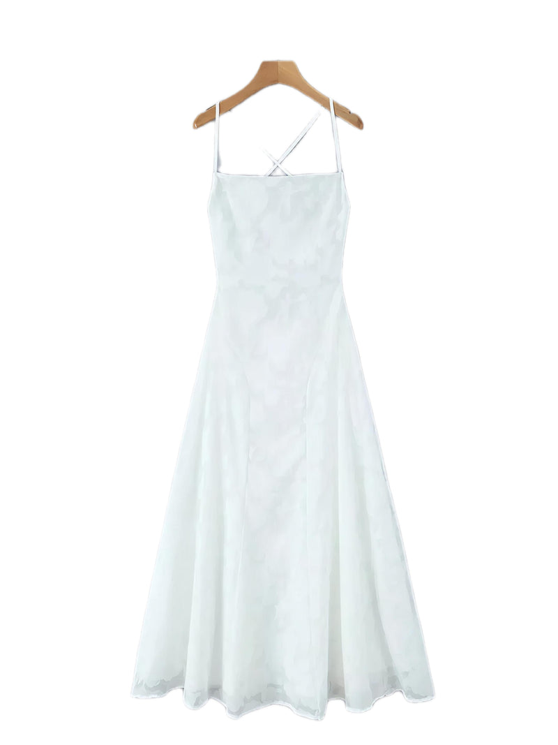 Lace Spaghetti Strap Maxi Dress