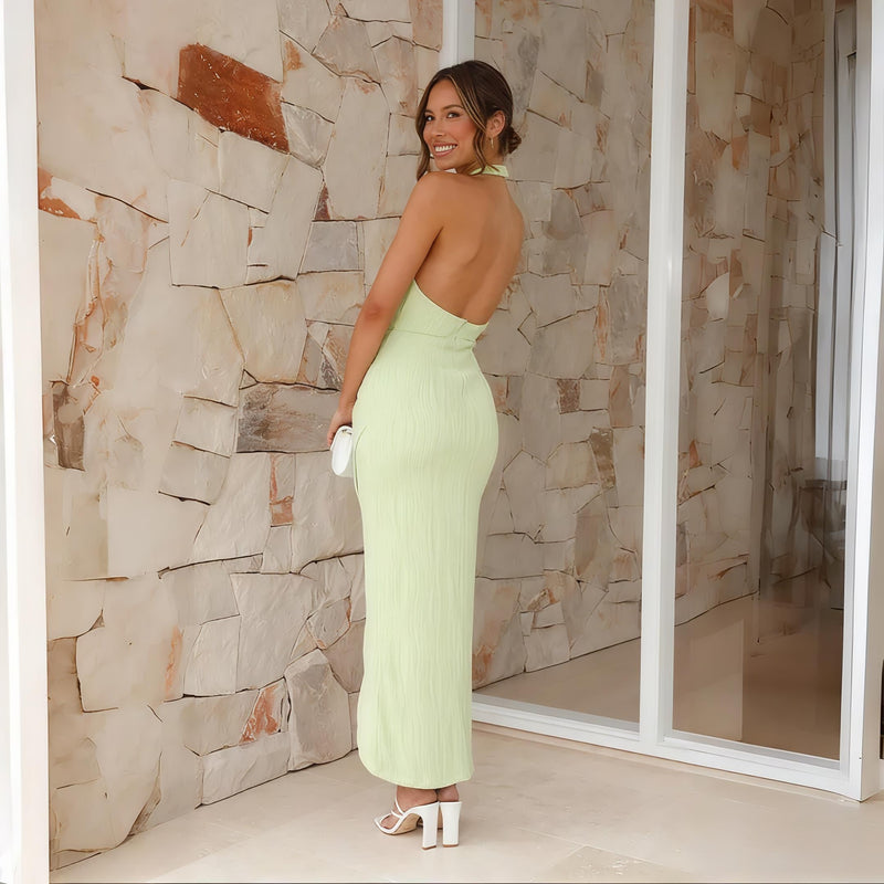 Split Long Dress.