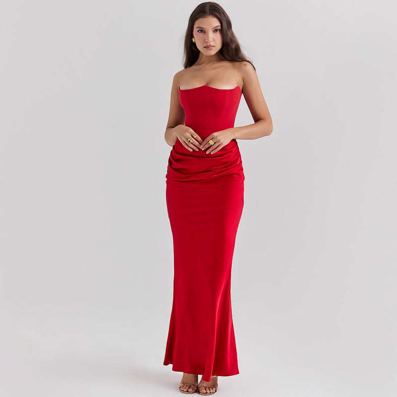 Bandeau Backless Dress.