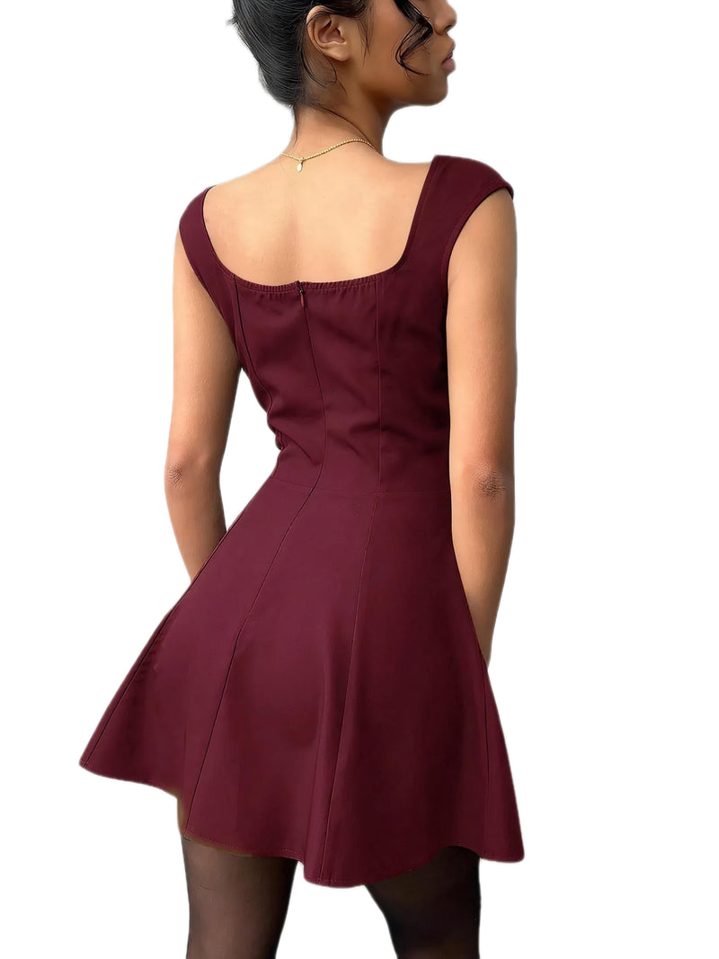 Sleeveless A-Line Mini Dress